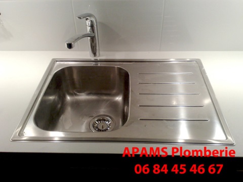 evier apams plomberie Genay apams plomberie evier, dépannage évier, fuite évier, robinet évier, débouchage évier bouché
